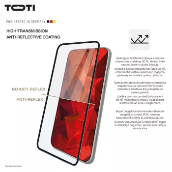 TOTI PREMIUM 3D protector de pantalla de cristal templado, cobertura total para Samsung Galaxy S25 Ultra