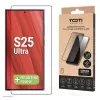 TOTI PREMIUM 3D protector de pantalla de cristal templado, cobertura total para Samsung Galaxy S25 Ultra