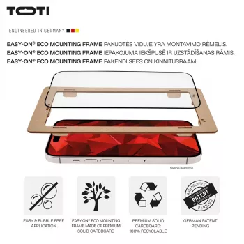 TOTI PREMIUM 3D protector de pantalla de cristal templado, cobertura total para Samsung Galaxy S25 Ultra