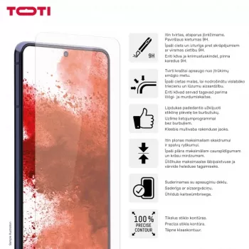 TOTI Tempered Glass Protector de pantalla 2D para Samsung Galaxy A15/A15 5G, transparente