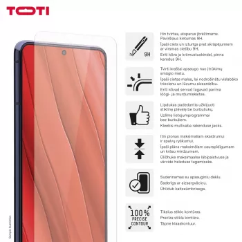 TOTI protector de pantalla Tempered Glass 2D para Samsung Galaxy A37/A57/A36/A56/S24 FE/S25 FE