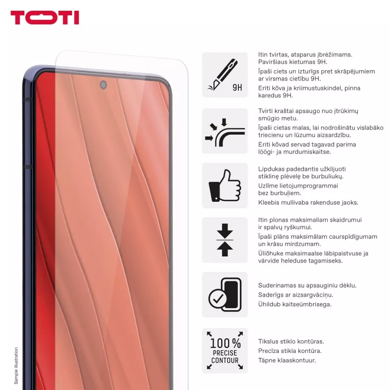 TOTI protector de pantalla Tempered Glass 2D para Samsung Galaxy A37/A57/A36/A56/S24 FE/S25 FE