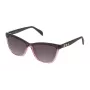 TOUS mujer STOA23-560G49 gafas de sol mariposa, montura havana, cristal degradado marrón, 56mm