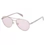 TOUS Gafas de sol de mujer STO437-560E59 Havana montura cuadrada de acetato lente degradada marrón 56mm