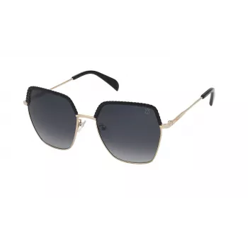 TOUS Gafas de sol para mujer STO455560301 - Montura habana marrón, lente degradada marrón, 56 mm