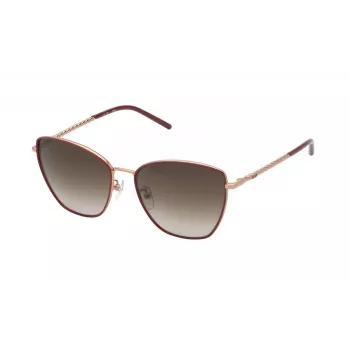 TOUS gafas de sol mujer STO459-5708FC butterfly/cat-eye montura de acetato havana marrón lentes degradadas marrones UV400