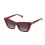 TOUS Gafas de sol de mujer STOB82S540AFD marrón Havana montura de acetato lentes marrones degradadas 54/15/135 mm