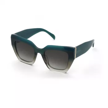 Gafas de sol de mujer TOUS STOC37-510D77 Havana marrón acetato montura cuadrada con lentes marrones degradadas 51/21/140 mm