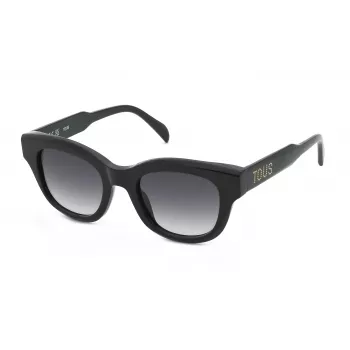 Gafas de sol de mujer TOUS STOC82-500700 - Montura negra, lentes grises tintadas, 50/21/140 mm