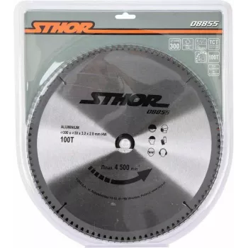 TOYA STHOR disco de sierra circular TCT de 300 mm para aluminio y metales no férricos, 100 dientes, agujero de 30 mm