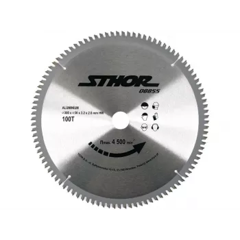 TOYA STHOR disco de sierra circular TCT de 300 mm para aluminio y metales no férricos, 100 dientes, agujero de 30 mm