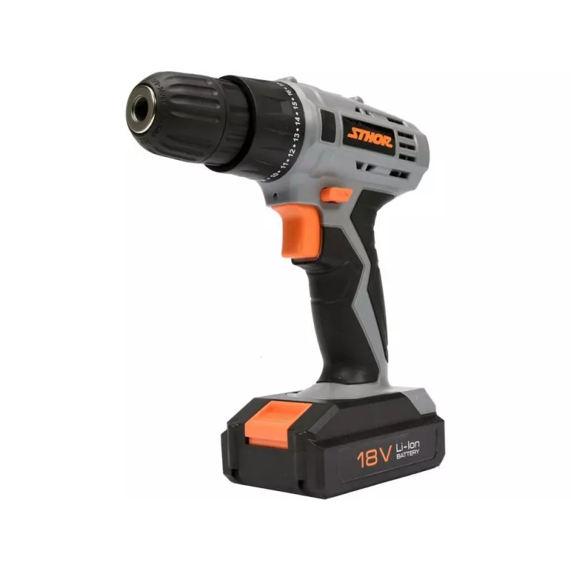 Taladro con percusión TOYA Sthor 78983, 780 W, portabrocas de corona 13 mm, 0-3000 rpm, función martillo, Softgrip, con empuñadura auxiliar y tope de profundidad