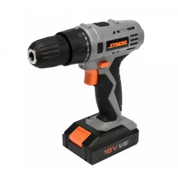 Taladro con percusión TOYA Sthor 78983, 780 W, portabrocas de corona 13 mm, 0-3000 rpm, función martillo, Softgrip, con empuñadura auxiliar y tope de profundidad