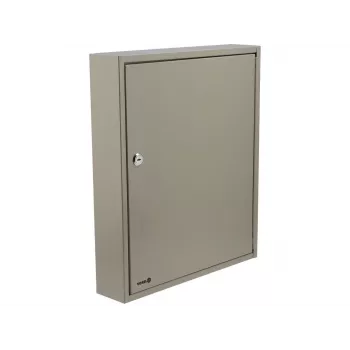 Caja de llaves de acero TOYA VOREL 78436 con cerradura de cilindro, 10 ganchos, gris, montaje en pared