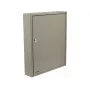 Caja de llaves de acero TOYA VOREL 78436 con cerradura de cilindro, 10 ganchos, gris, montaje en pared