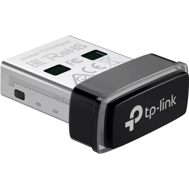 TP-Link Archer TX1U Nano AX300 adaptador USB Wi-Fi 6 con antenas internas, USB 2.0