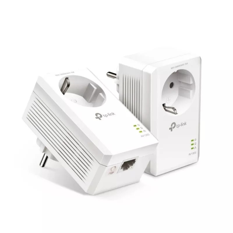 TP-Link AV1000 kit de inicio Powerline Gigabit con toma de paso (TL-PA7017PKIT)
