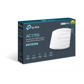 TP-Link EAP245 AC1750 punto de acceso de techo inalámbrico dual band Gigabit, PoE, blanco