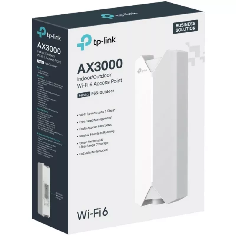 TP-Link Festa F65-Outdoor (EU) punto de acceso para exteriores AX3000 Wi-Fi 6, 2402 Mbps
