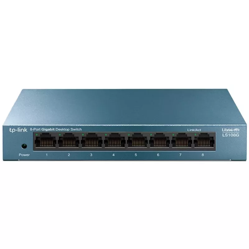 TP-Link LiteWave LS108G - Switch - no gestionado - 8 x 10/100/1000 - sobremesa - AC 220 V