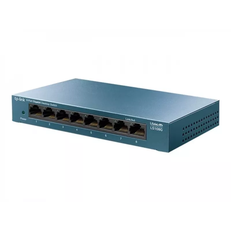 TP-Link LiteWave LS108G - Switch - no gestionado - 8 x 10/100/1000 - sobremesa - AC 220 V
