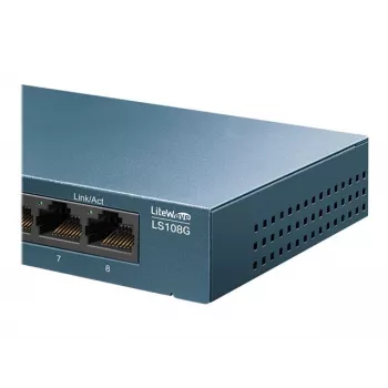 TP-Link LiteWave LS108G - Switch - no gestionado - 8 x 10/100/1000 - sobremesa - AC 220 V