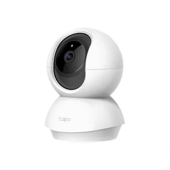 TP-Link Tapo C200 Cámara de seguridad WLAN con giro/inclinación, 1080p Full HD, giro 360°, inclinación 114°, visión nocturna, audio bidireccional, ranura microSD, compatible con Alexa y Google Assistant, Blanco