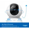 Cámara Wi-Fi de seguridad para el hogar TP-Link Tapo C200C con giro e inclinación, 2 MP 1080p Full HD, 360° horizontal / 114° vertical, audio bidireccional, visión nocturna de hasta 12 m, microSD de hasta 512 GB, blanca