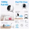 Cámara Wi-Fi de seguridad para el hogar TP-Link Tapo C200C con giro e inclinación, 2 MP 1080p Full HD, 360° horizontal / 114° vertical, audio bidireccional, visión nocturna de hasta 12 m, microSD de hasta 512 GB, blanca
