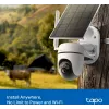 TP-LINK Tapo C615G KIT V1 Kit de cámara de seguridad con alimentación solar - Cámara de vigilancia PTZ para exterior, Resistente al polvo/a la intemperie, Color día y noche
