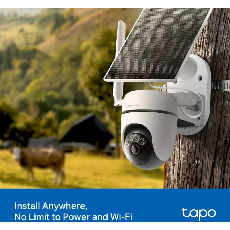 TP-LINK Tapo C615G KIT V1 Kit de cámara de seguridad con alimentación solar - Cámara de vigilancia PTZ para exterior, Resistente al polvo/a la intemperie, Color día y noche