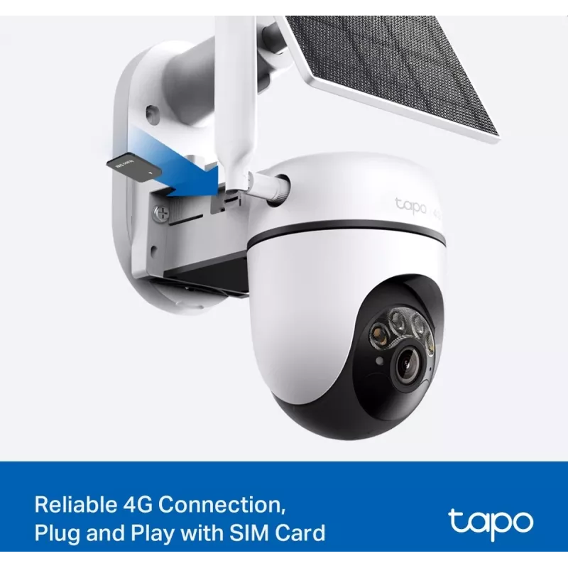 TP-LINK Tapo C615G KIT V1 Kit de cámara de seguridad con alimentación solar - Cámara de vigilancia PTZ para exterior, Resistente al polvo/a la intemperie, Color día y noche