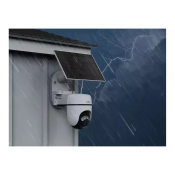 TP-Link Tapo TC90 KIT cámara de vigilancia con giro/inclinación alimentada por solar, 2K QHD, exterior, batería y solar, IP65, visión nocturna en color, inalámbrica, 1 cámara