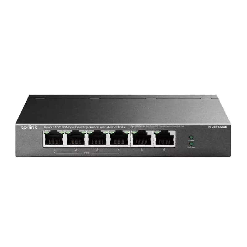 TP-LINK TL-SF1006P Switch de sobremesa 6 puertos 10/100 Mbps con 4 puertos PoE+ (67W)