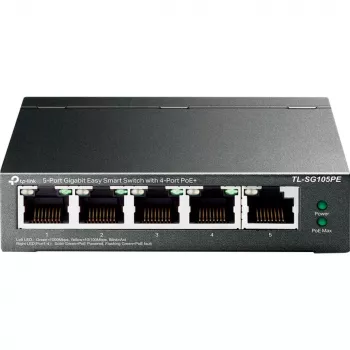 TP-Link TL-SG105PE Switch Gigabit Easy Smart con 4 puertos PoE+