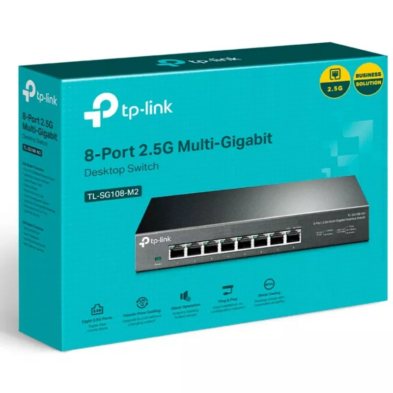 Switch no gestionado TP-LINK TL-SG108-M2 V3.0 8 puertos 2.5G Multi-Gigabit