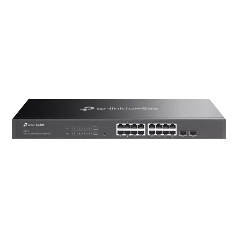 TP-LINK TL-SG2218 Switch gestionado Gigabit L2+ de 16 puertos con 2 ranuras SFP, 150W PoE+