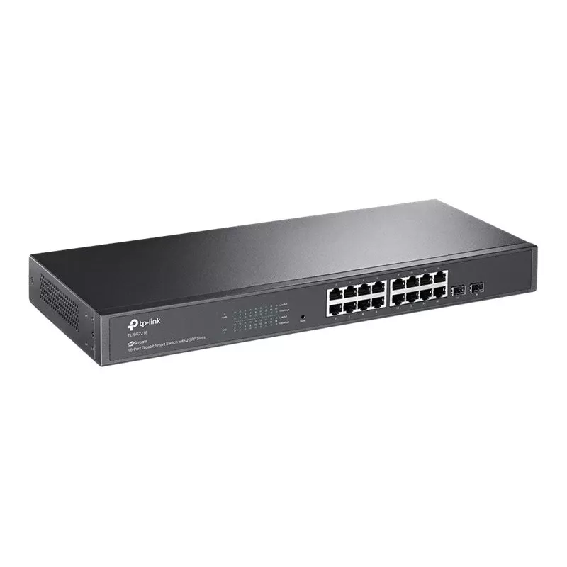 TP-LINK TL-SG2218 Switch gestionado Gigabit L2+ de 16 puertos con 2 ranuras SFP, 150W PoE+