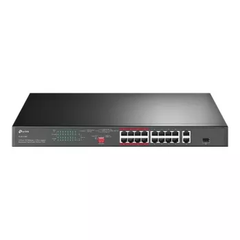 TP-Link TL-SL1218P switch Fast Ethernet PoE+ de 18 puertos con 2 Gigabit y 1 SFP