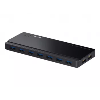 TP-LINK UH720 Hub USB 3.0 de 7 puertos con 2 puertos de carga inteligente - Negro