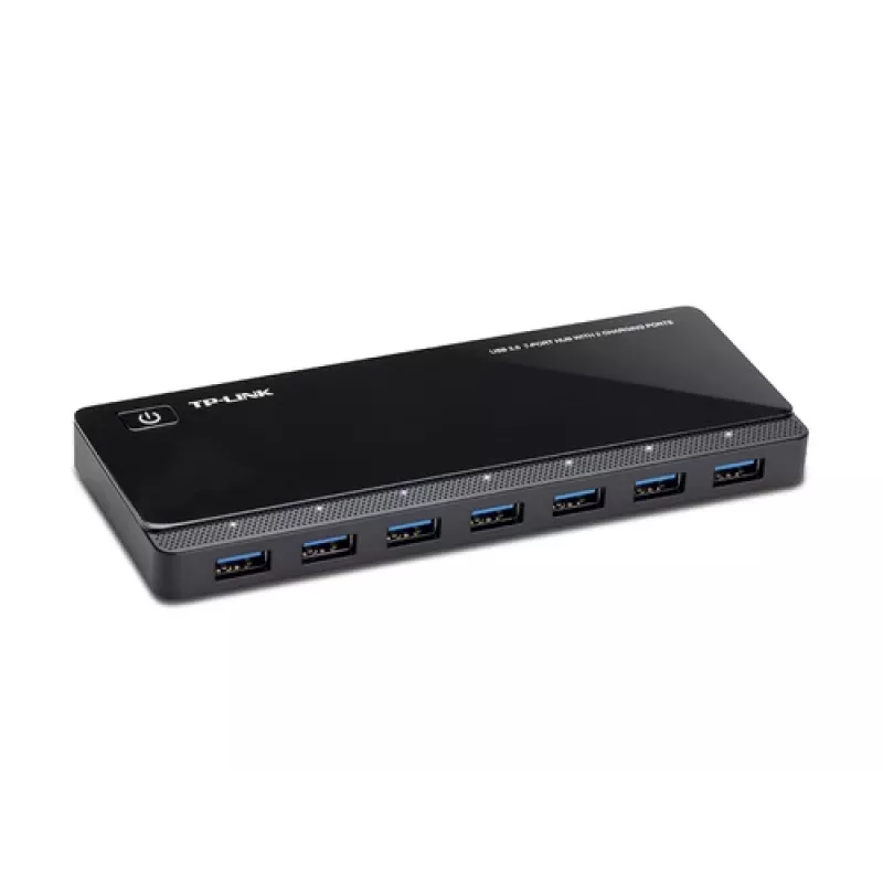 TP-LINK UH720 Hub USB 3.0 de 7 puertos con 2 puertos de carga inteligente - Negro
