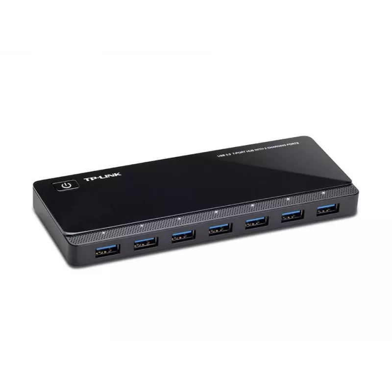 TP-LINK UH720 Hub USB 3.0 de 7 puertos con 2 puertos de carga inteligente - Negro