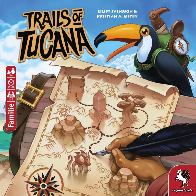 Trails of Tucana - Juego de mesa Flip & Write
