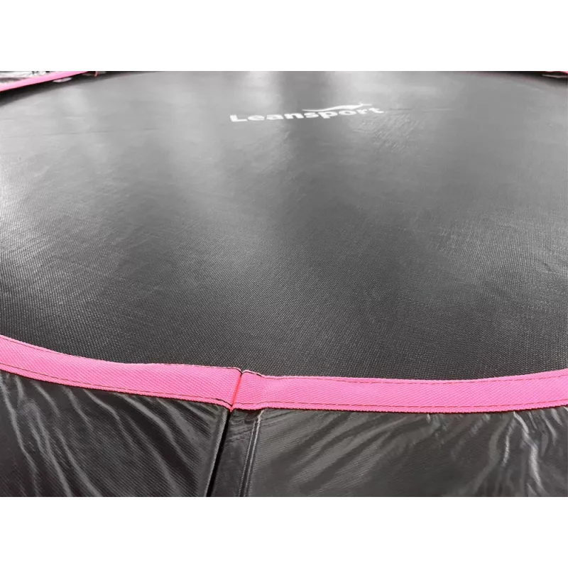 Trampolín LEAN Sport Max 12ft negro-rosa