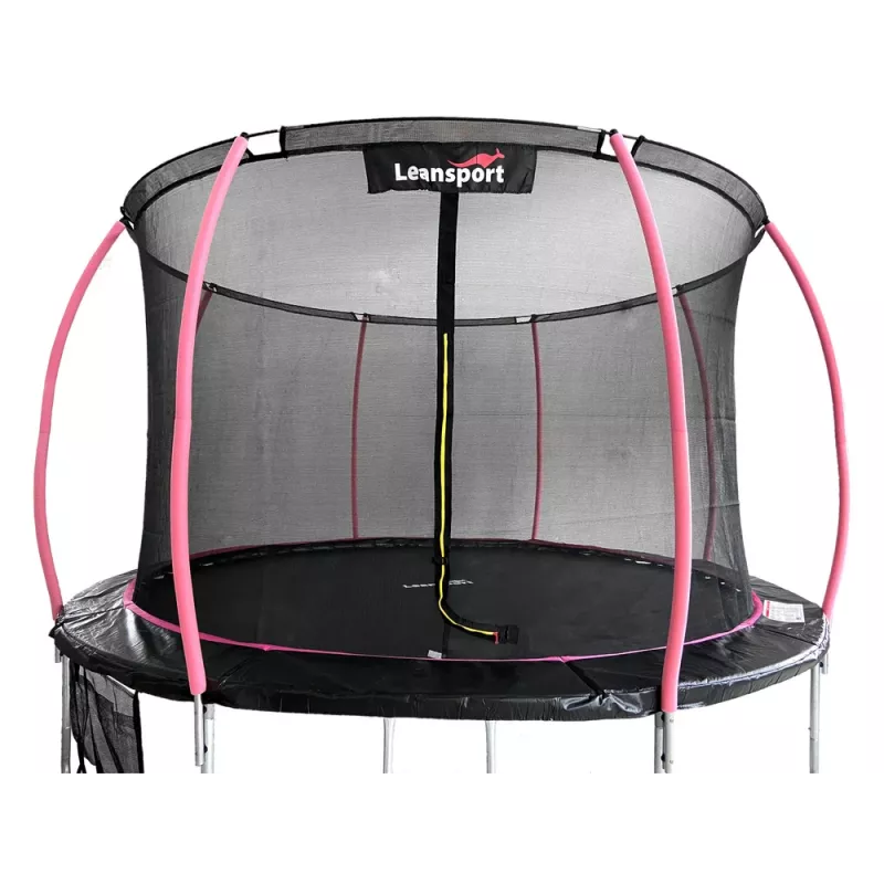 Trampolín LEAN Sport Max 12ft negro-rosa