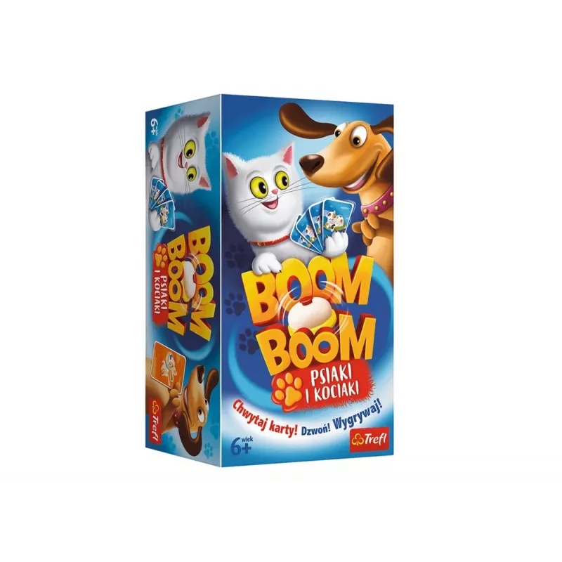 TREFL GRY Boom Boom Dogs and Kittens juego de habilidad