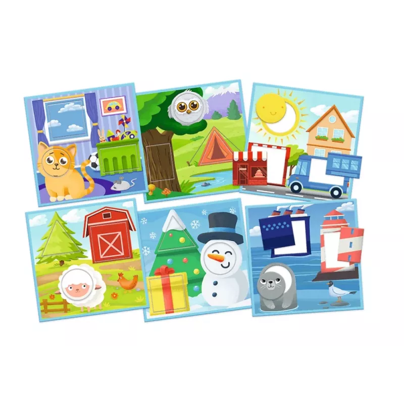 TREFL GRY Juego educativo colores y formas ABC para niños pequeños familia Treflik Trefl 02904