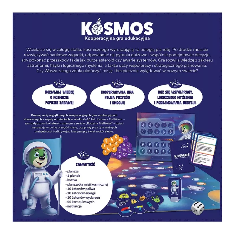 TREFL GRY Juego educativo: Cosmos – La familia Treflik Trefl 02911