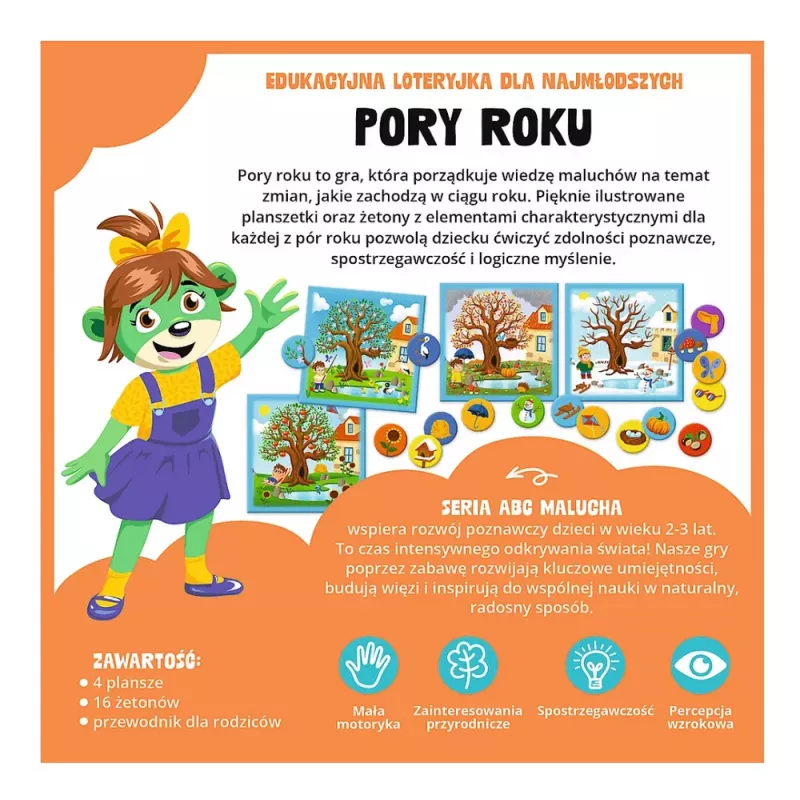 TREFL GRY Juego educativo estaciones ABC para niños pequeños familia Treflik Trefl 02906