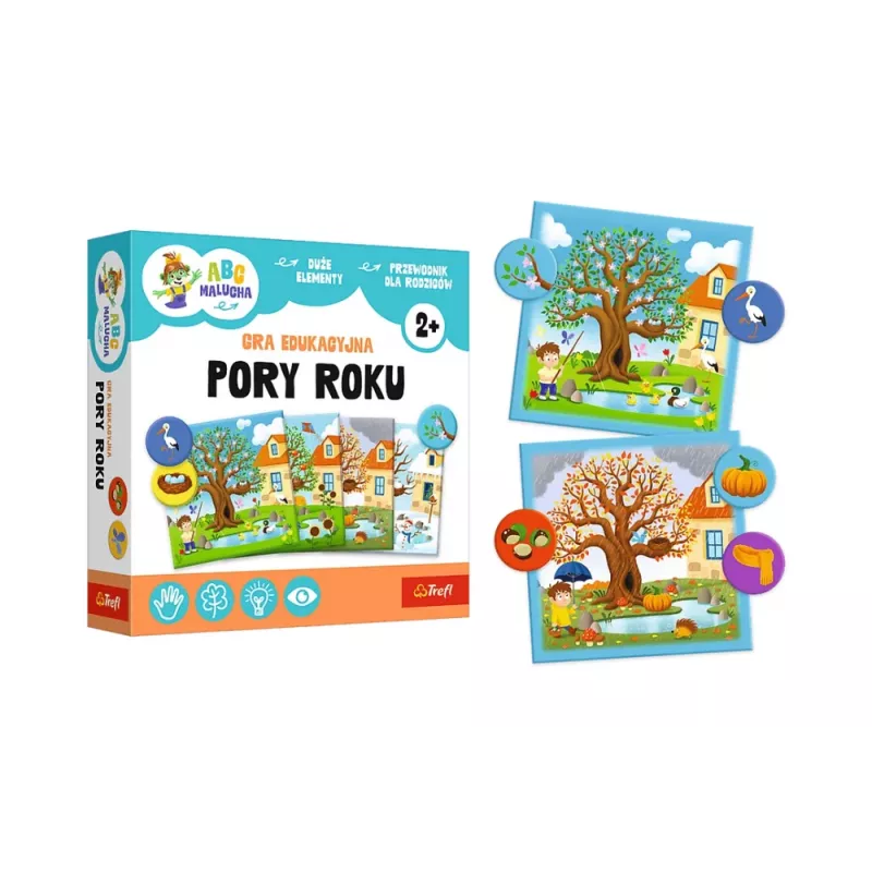 TREFL GRY Juego educativo estaciones ABC para niños pequeños familia Treflik Trefl 02906